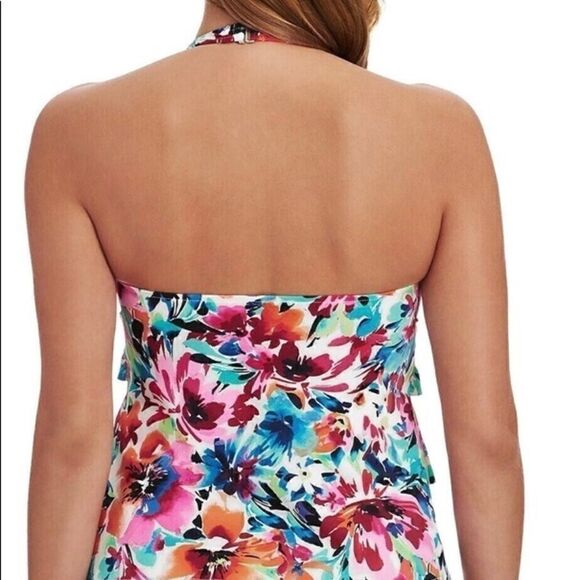 Swim solutions la Belle fleur tankini top Size 14 - Picture 2 of 10